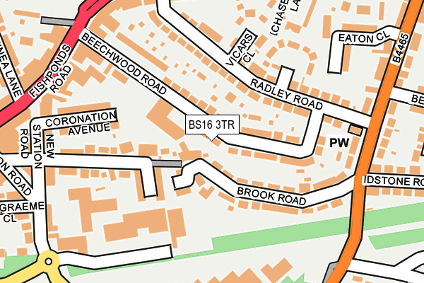 BS16 3TR map - OS OpenMap – Local (Ordnance Survey)