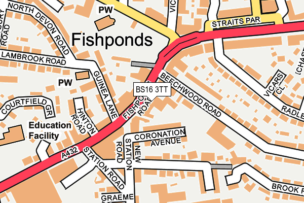 BS16 3TT map - OS OpenMap – Local (Ordnance Survey)