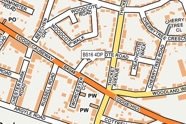 BS16 4DP map - OS OpenMap – Local (Ordnance Survey)