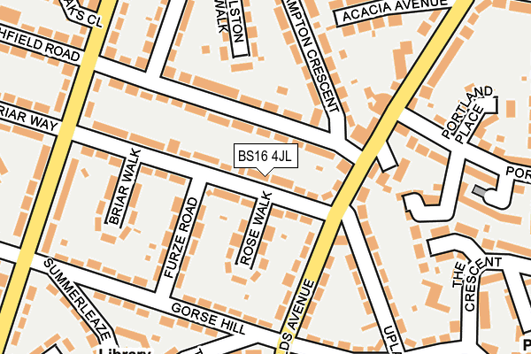 BS16 4JL map - OS OpenMap – Local (Ordnance Survey)