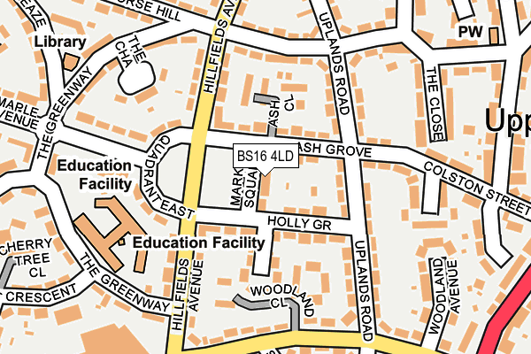 BS16 4LD map - OS OpenMap – Local (Ordnance Survey)