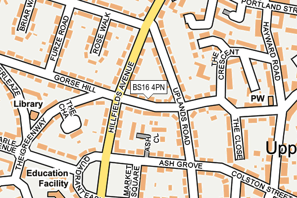 BS16 4PN map - OS OpenMap – Local (Ordnance Survey)