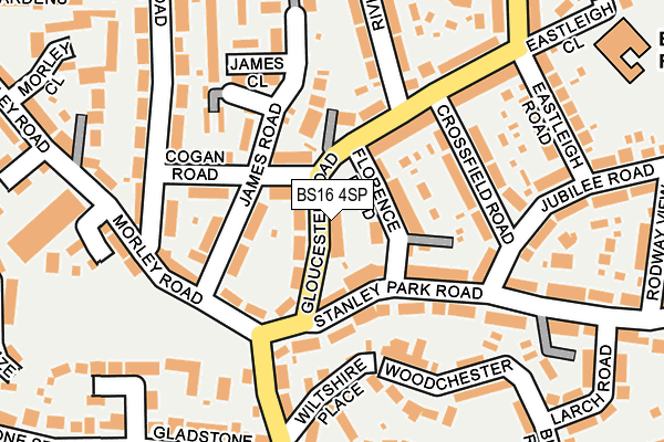 BS16 4SP map - OS OpenMap – Local (Ordnance Survey)