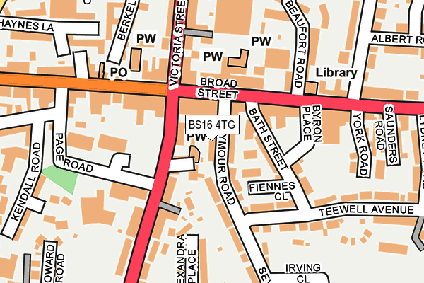 BS16 4TG map - OS OpenMap – Local (Ordnance Survey)