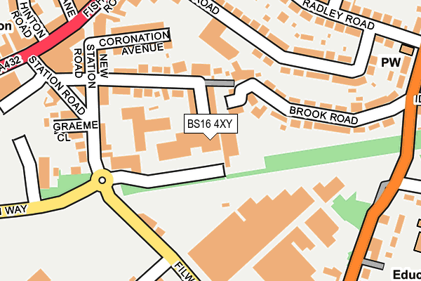 BS16 4XY map - OS OpenMap – Local (Ordnance Survey)