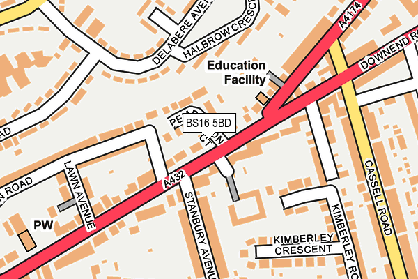 Map of WESTBURY PROPERTY’S (BRISTOL) LTD at local scale