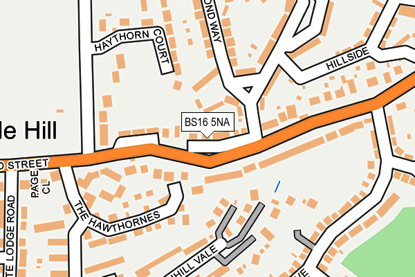 BS16 5NA map - OS OpenMap – Local (Ordnance Survey)