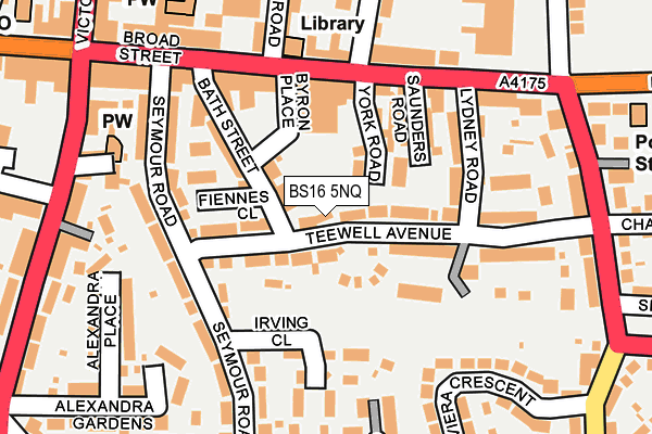 BS16 5NQ map - OS OpenMap – Local (Ordnance Survey)