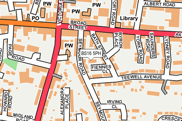 BS16 5PH map - OS OpenMap – Local (Ordnance Survey)