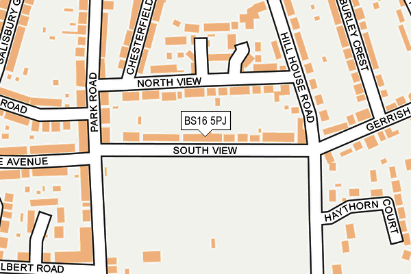 BS16 5PJ map - OS OpenMap – Local (Ordnance Survey)
