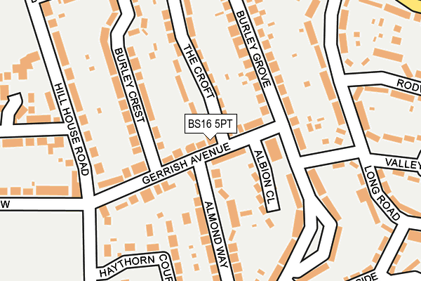 BS16 5PT map - OS OpenMap – Local (Ordnance Survey)