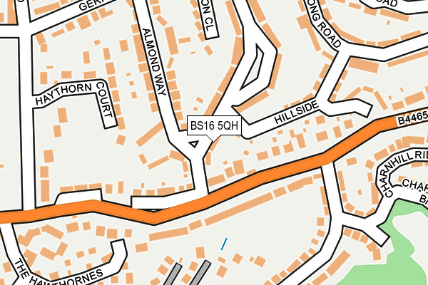 BS16 5QH map - OS OpenMap – Local (Ordnance Survey)