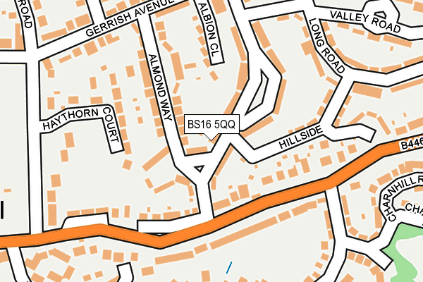 BS16 5QQ map - OS OpenMap – Local (Ordnance Survey)