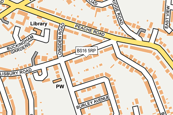 BS16 5RP map - OS OpenMap – Local (Ordnance Survey)