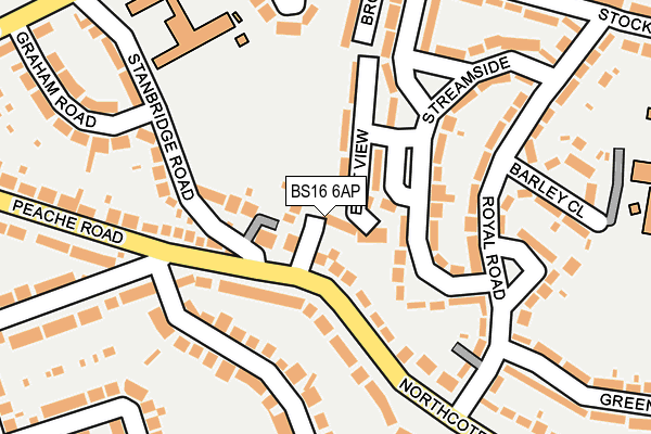 BS16 6AP map - OS OpenMap – Local (Ordnance Survey)