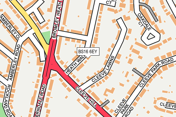 BS16 6EY map - OS OpenMap – Local (Ordnance Survey)