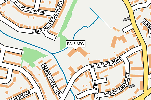 BS16 6FG map - OS OpenMap – Local (Ordnance Survey)