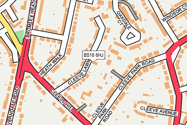 BS16 6HJ map - OS OpenMap – Local (Ordnance Survey)