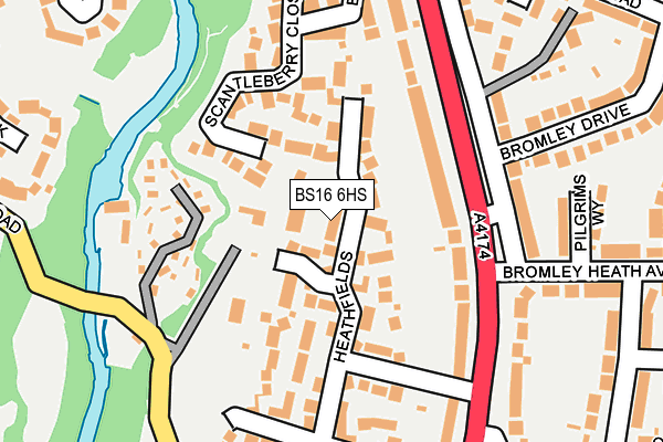 BS16 6HS map - OS OpenMap – Local (Ordnance Survey)