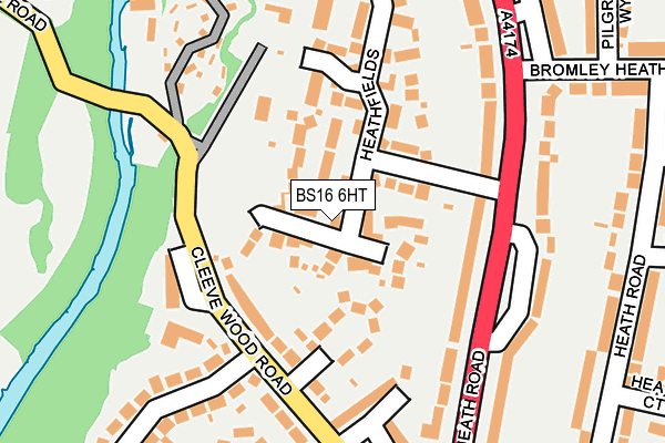 BS16 6HT map - OS OpenMap – Local (Ordnance Survey)