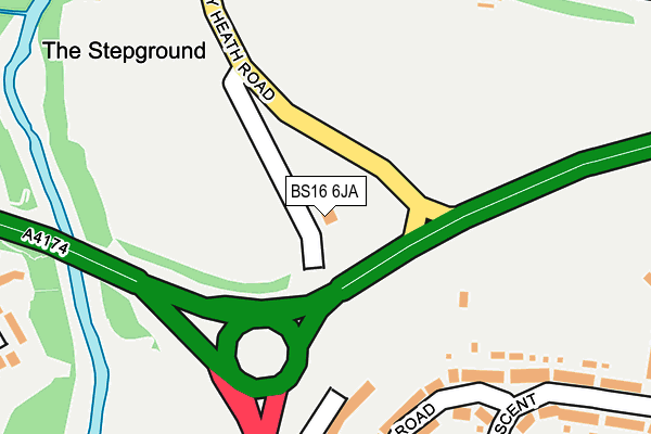 BS16 6JA map - OS OpenMap – Local (Ordnance Survey)