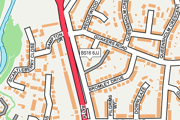 BS16 6JJ map - OS OpenMap – Local (Ordnance Survey)