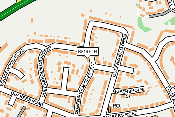 BS16 6LH map - OS OpenMap – Local (Ordnance Survey)