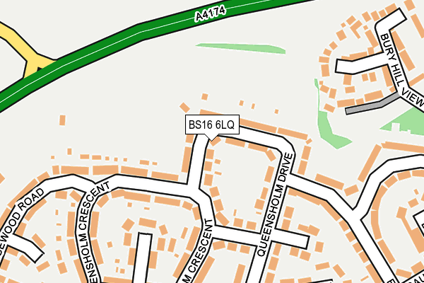 BS16 6LQ map - OS OpenMap – Local (Ordnance Survey)