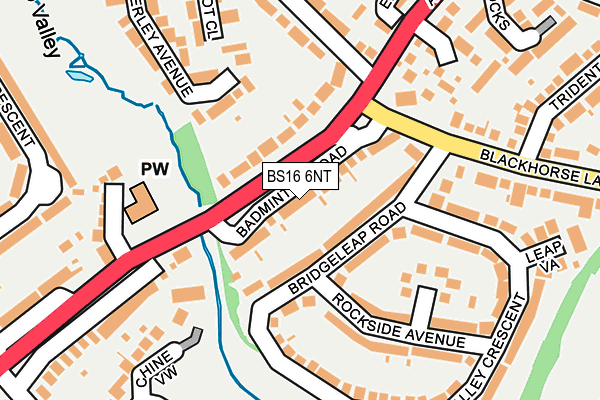BS16 6NT map - OS OpenMap – Local (Ordnance Survey)