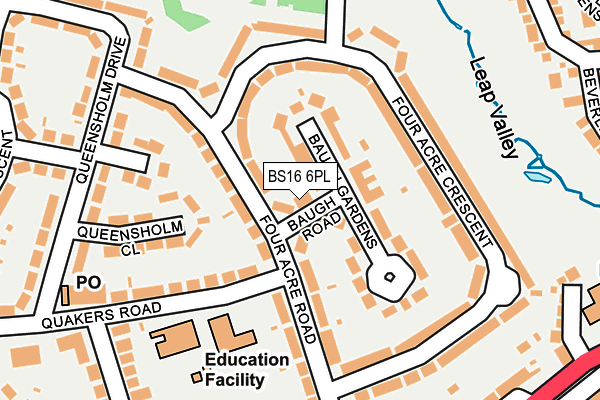 BS16 6PL map - OS OpenMap – Local (Ordnance Survey)