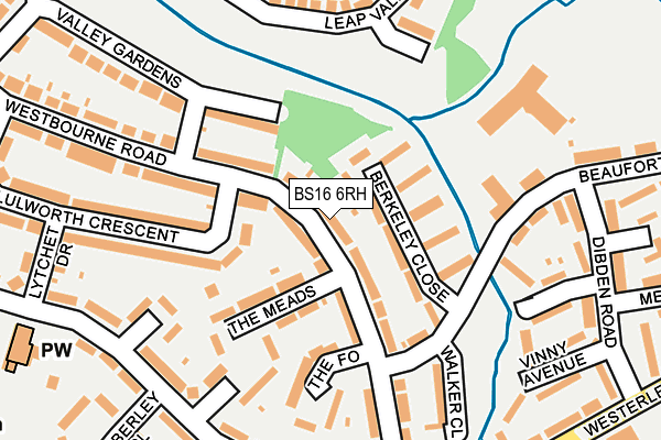 BS16 6RH map - OS OpenMap – Local (Ordnance Survey)