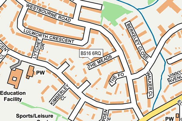 BS16 6RQ map - OS OpenMap – Local (Ordnance Survey)