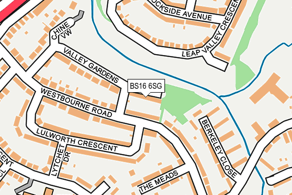 BS16 6SG map - OS OpenMap – Local (Ordnance Survey)