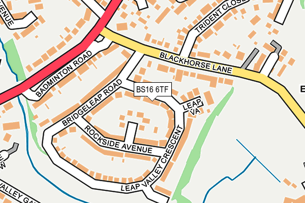 BS16 6TF map - OS OpenMap – Local (Ordnance Survey)