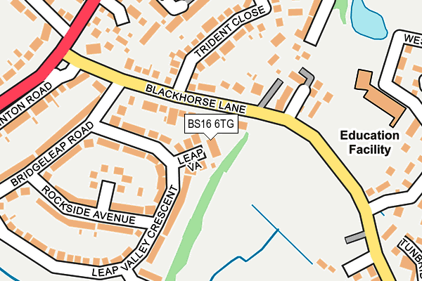 BS16 6TG map - OS OpenMap – Local (Ordnance Survey)