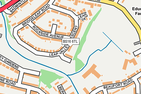 BS16 6TL map - OS OpenMap – Local (Ordnance Survey)