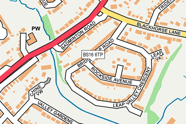 BS16 6TP map - OS OpenMap – Local (Ordnance Survey)