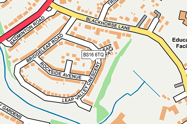 BS16 6TQ map - OS OpenMap – Local (Ordnance Survey)