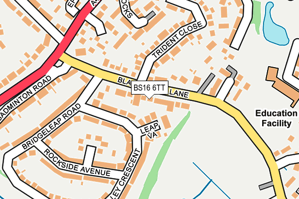 BS16 6TT map - OS OpenMap – Local (Ordnance Survey)