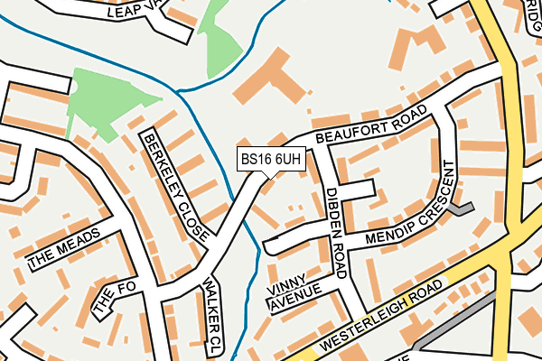 BS16 6UH map - OS OpenMap – Local (Ordnance Survey)
