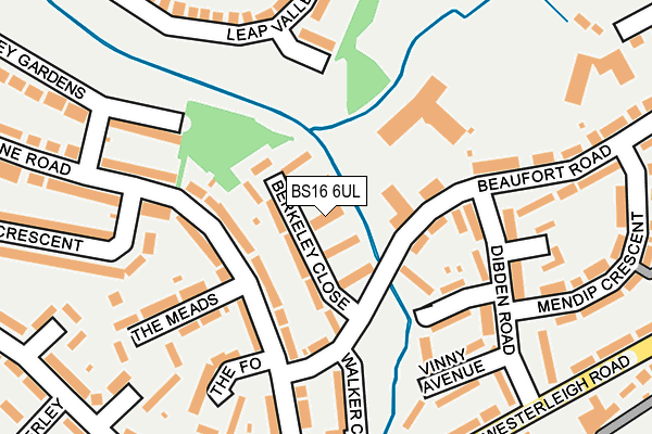 BS16 6UL map - OS OpenMap – Local (Ordnance Survey)
