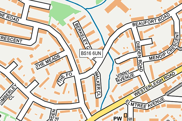 BS16 6UN map - OS OpenMap – Local (Ordnance Survey)