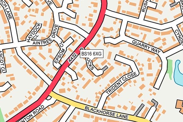 BS16 6XG map - OS OpenMap – Local (Ordnance Survey)