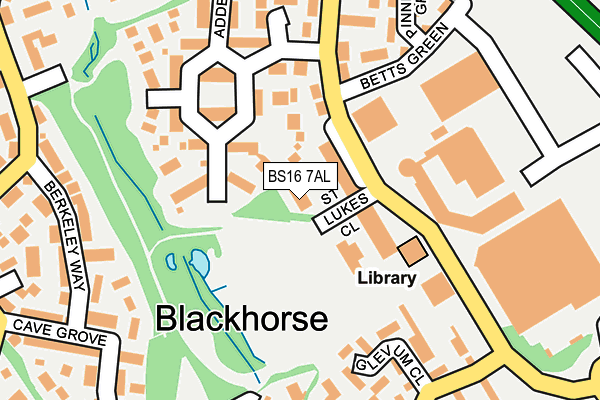 BS16 7AL map - OS OpenMap – Local (Ordnance Survey)