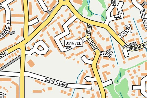 BS16 7BB map - OS OpenMap – Local (Ordnance Survey)