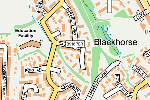 BS16 7BR map - OS OpenMap – Local (Ordnance Survey)