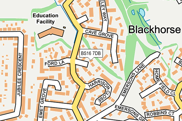BS16 7DB map - OS OpenMap – Local (Ordnance Survey)