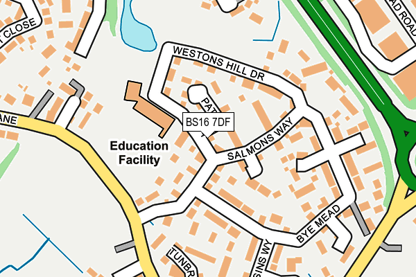BS16 7DF map - OS OpenMap – Local (Ordnance Survey)