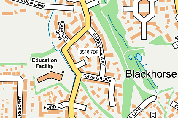 BS16 7DP map - OS OpenMap – Local (Ordnance Survey)