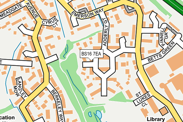BS16 7EA map - OS OpenMap – Local (Ordnance Survey)